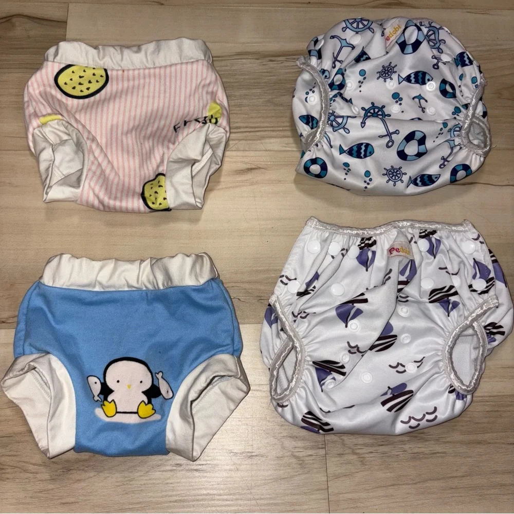 Baby Swim Diapers Size 12-18 months set of 4